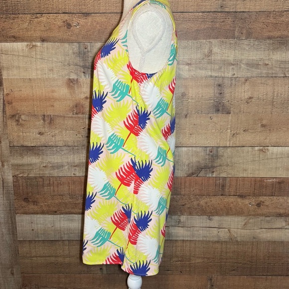 🌻 MARINE LAYER Palm Print Verdure Shift Dress size Medium - Picture 3 of 9